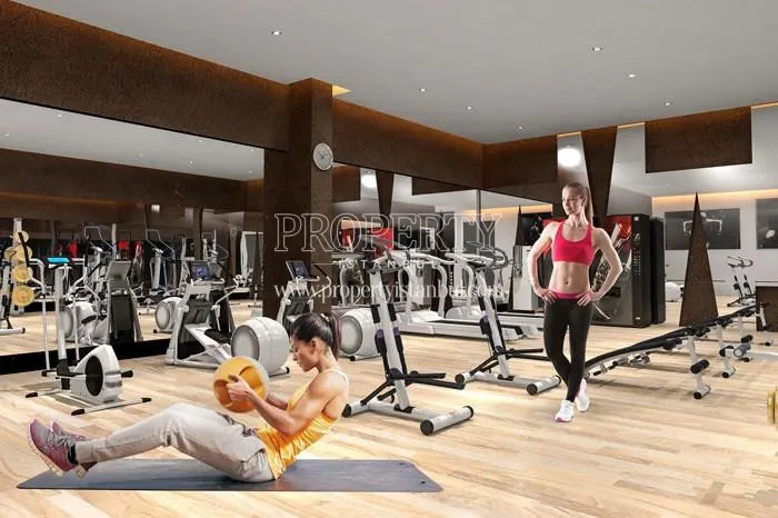The women doing sport in Quadrom Palas's gym