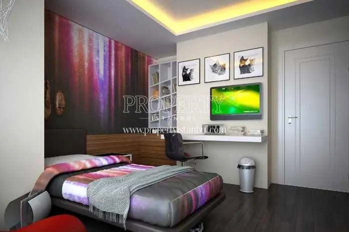 One of the master bedrooms in Quant Residence