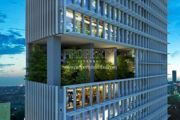 Verdant terrace in Quasar Istanbul