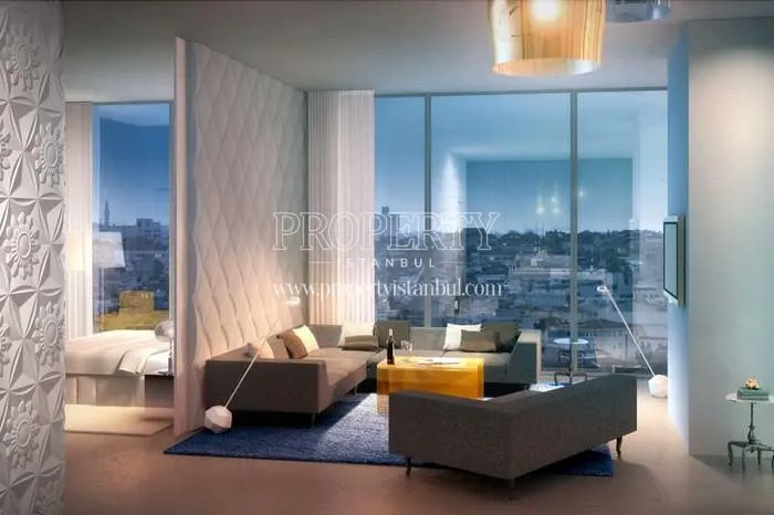 The inside of one of the apartments in Quasar Istanbul
