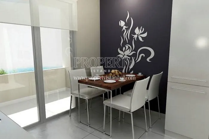 A dining room in Real Istanbul Residence