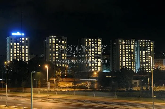Real Istanbul Residence blocks at night