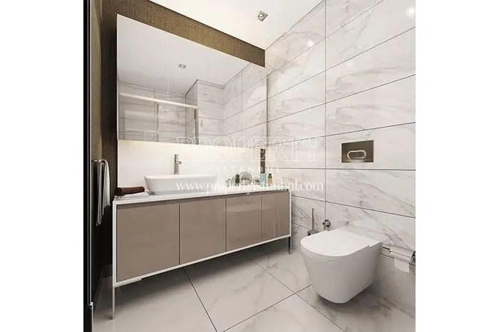 One of the bathrooms in Referans Kartal Kordonboyu
