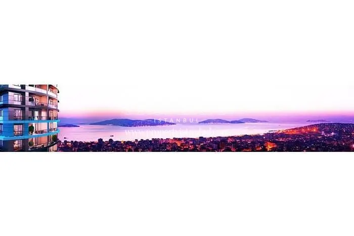 The sunset view from Referans Kartal Towers