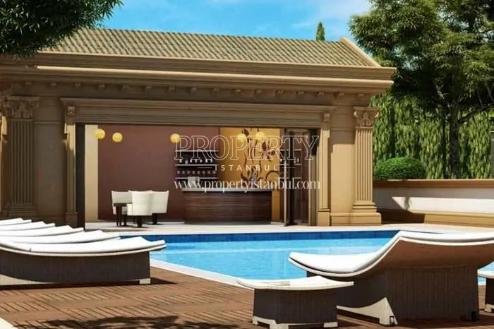 The swimming pool of Renaissance Palace