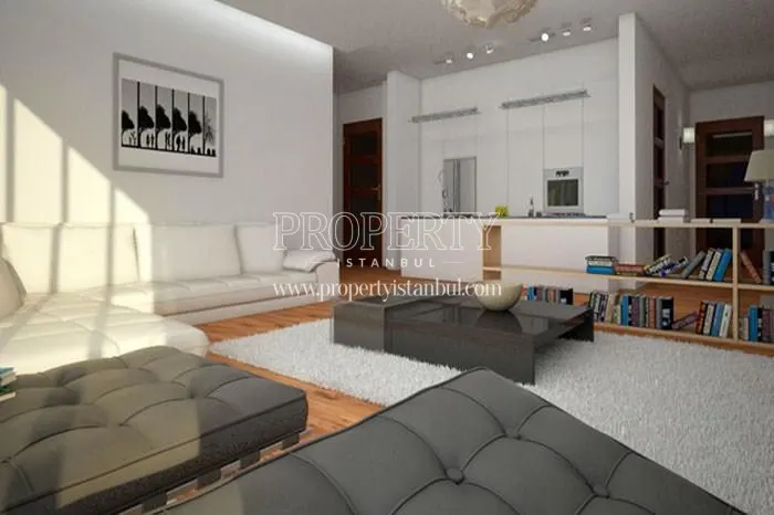 One of the living rooms in Residence Trea
