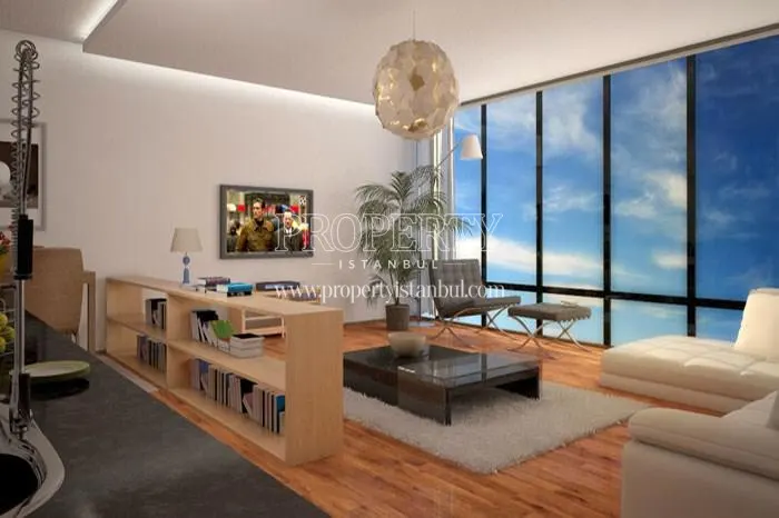 One of the living rooms in Residence Trea