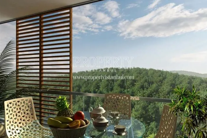 The forest view from Resim Istanbul homes