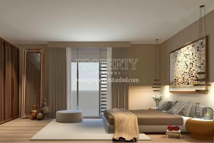 One of the bedrooms in Resim Istanbul homes