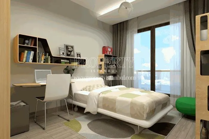 One of the bedrooms in Revoist Evleri