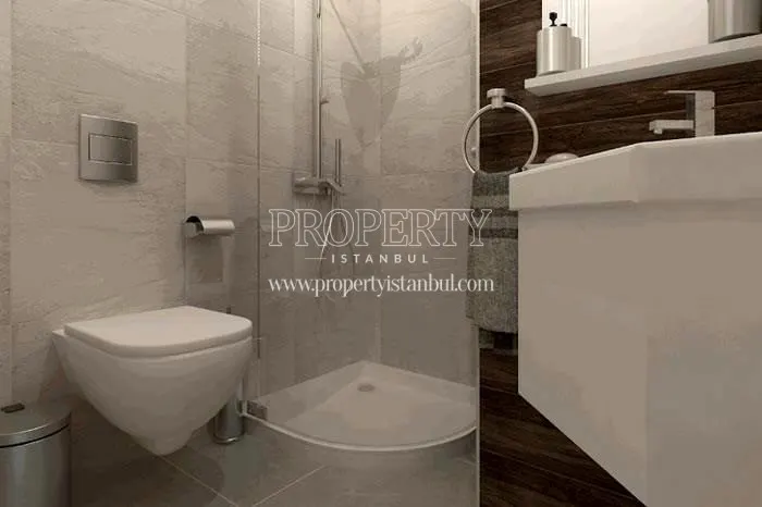 One of the bathrooms in Revoist Evleri