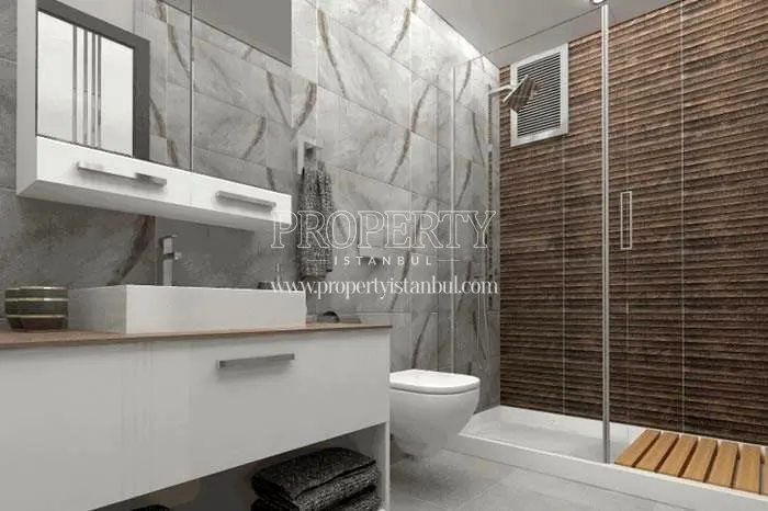 One of the bathrooms in Revoist Evleri