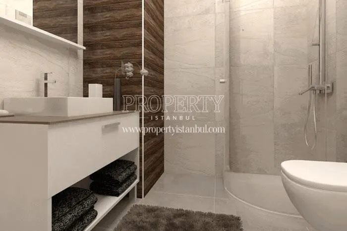 One of the bathrooms in Revoist Evleri