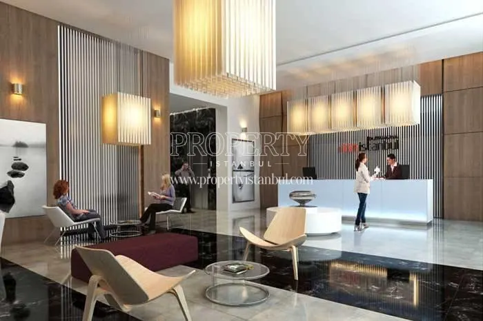 The lobby of the Ritim Istanbul tower