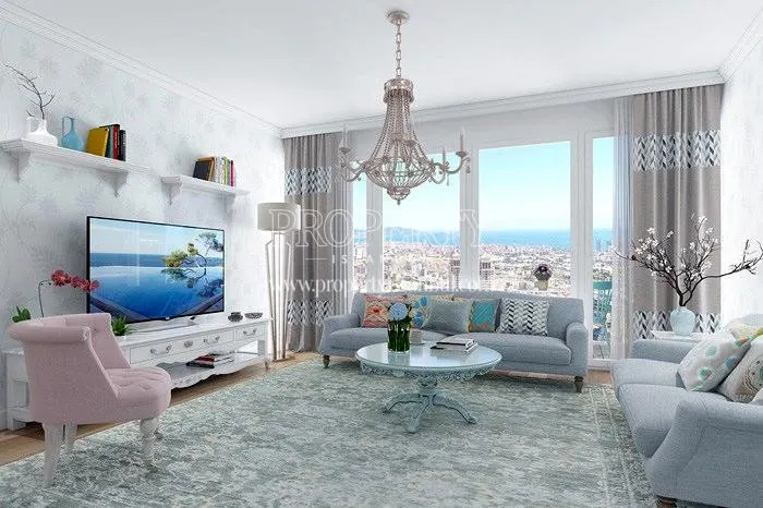 Spacious living room in Rotamavi Kartal