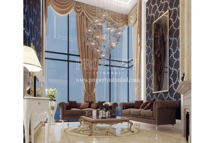 Luxury living room in Rotana Istanbul