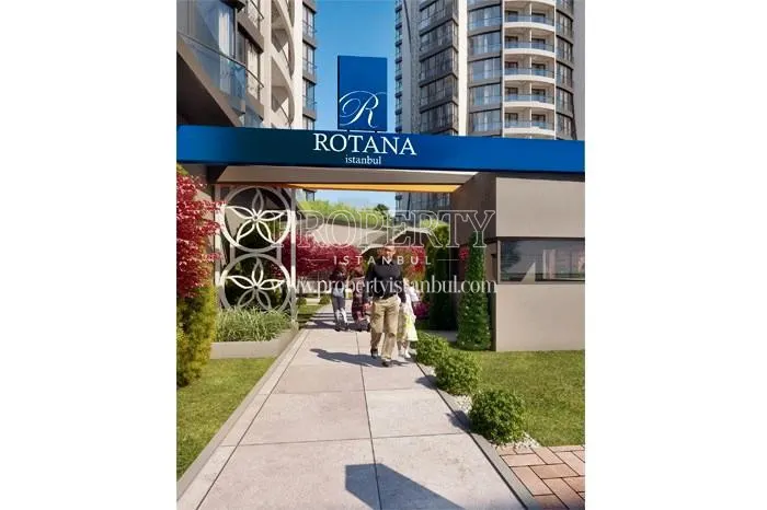 The entrance of Rotana Istanbul