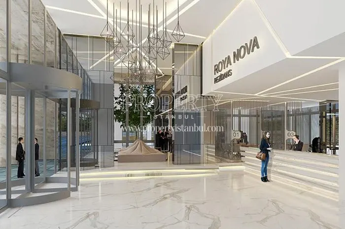 The reception of the Roya Nova Rezidans tower
