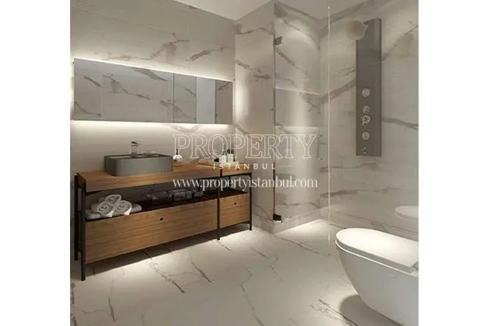 Stylish bathroom in Roya Nova Rezidans