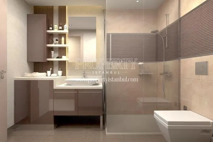 One of the bathrooms in Royal Garden Kartal