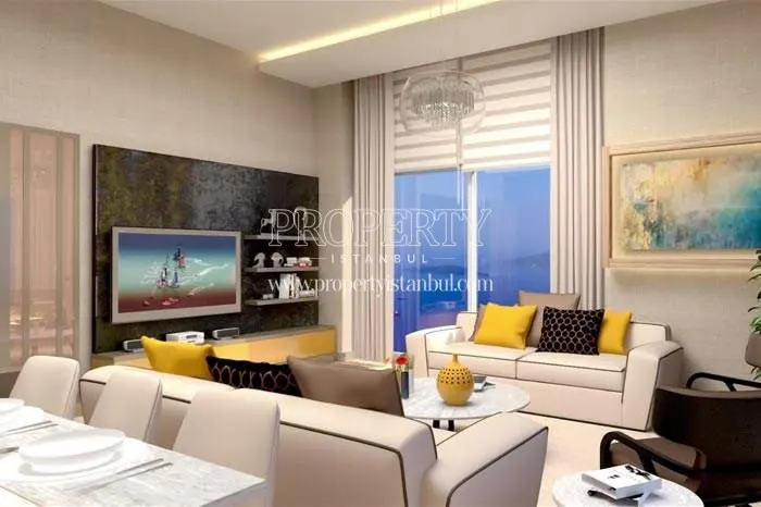 One of the living rooms in Royal Garden Kartal