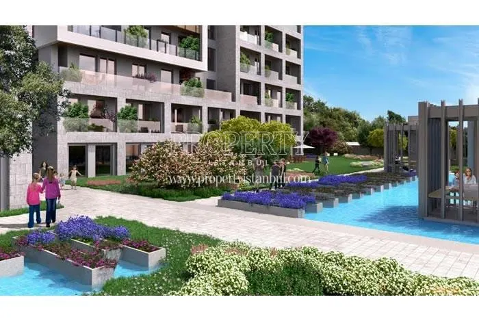 Landscape area in Royal Garden Kartal