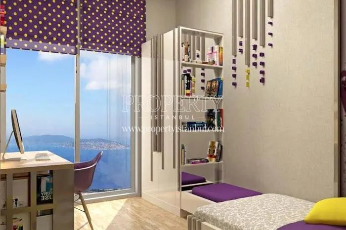 One of the bedrooms in Royal Garden Kartal