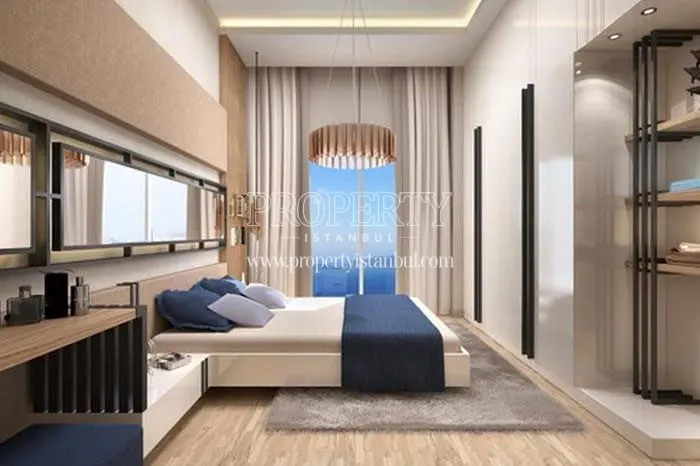 One of the bedrooms in Royal Garden Kartal