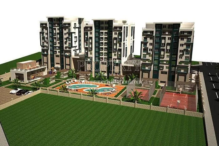 Ruya Prestij Residence compound from the back side