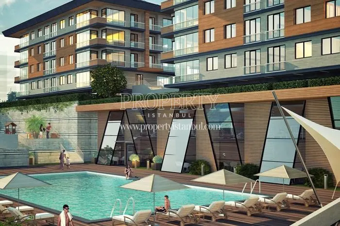 Safahat Istanbul residents enjoying themselves in the swimming pool