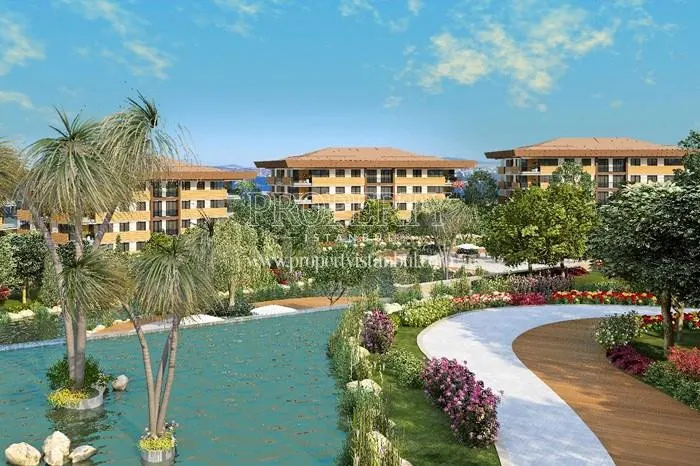 The lagoon in the Safahat Istanbul compound