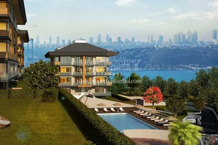 The Bosphorus view from Safahat Istanbul apartments