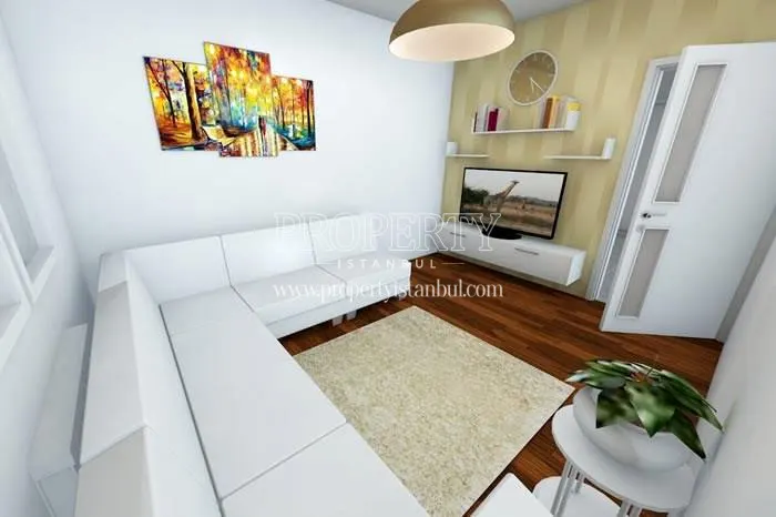Small white corner couch in Saglam Park Gunesli