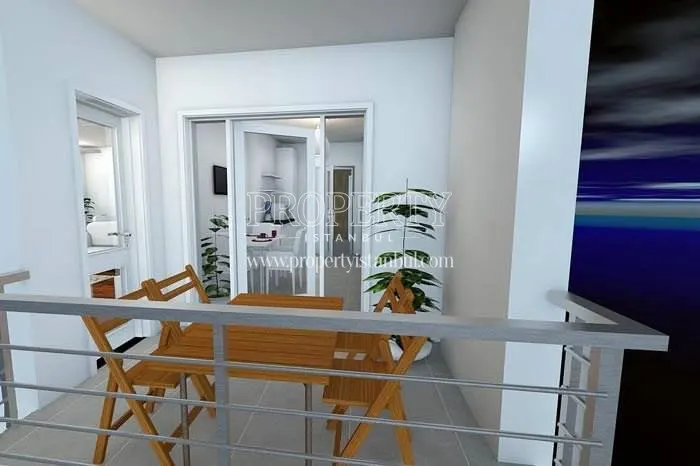 Sample apartment balcony in Saglam Park Gunesli
