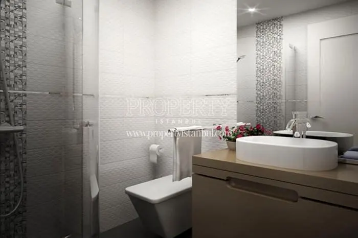A bathroom in Sakiz Agaci Konutlari