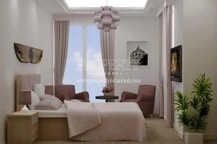 A bedroom in Sakiz Agaci Konutlari
