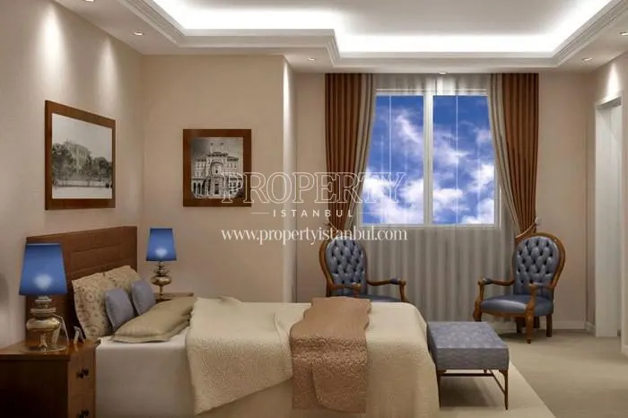 A bedroom in Sakiz Agaci Konutlari