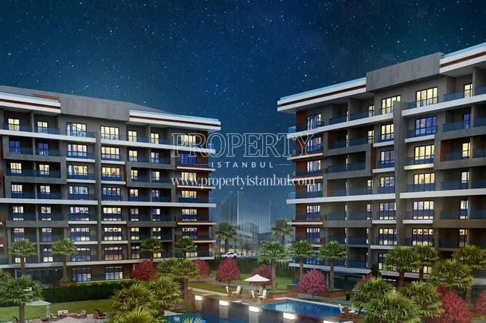 Sakli Vadi Konaklari compound at night