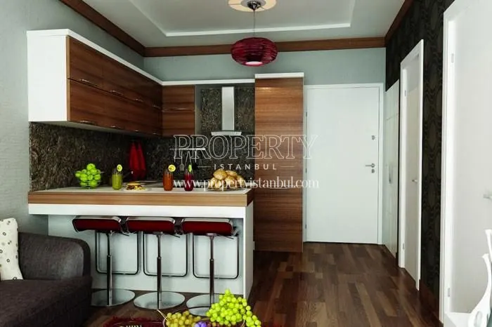 Small open-design kitchen in Saloon Residence