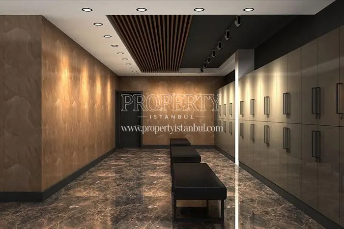 The changing room in the spa of the Samatya Konaklari compound