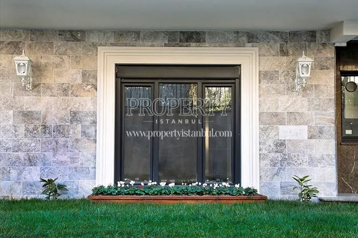Window of one of the ground floor flats in Samatya Konaklari