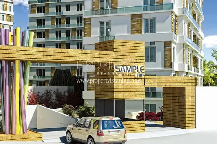 The entrance of the Sample Park compound