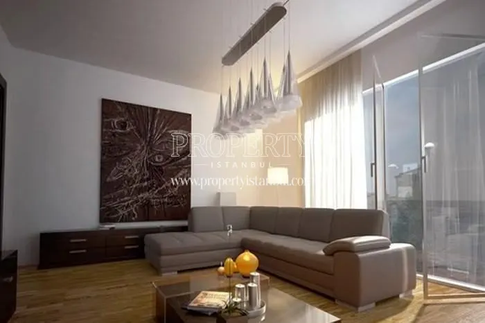 Small living room with a corner sofa in Sample Style