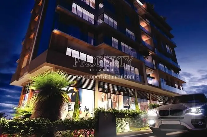 Sample Style building at night