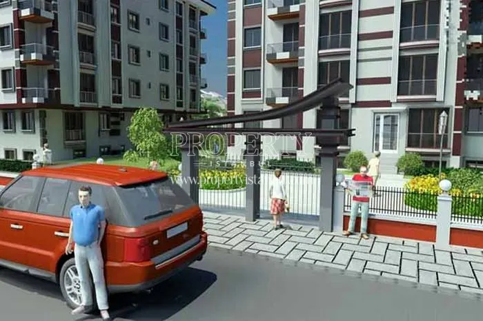 Sancaktepe City Center site gate for residents