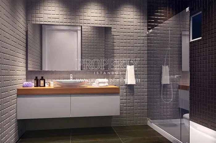 One of the bathrooms in Saral 107