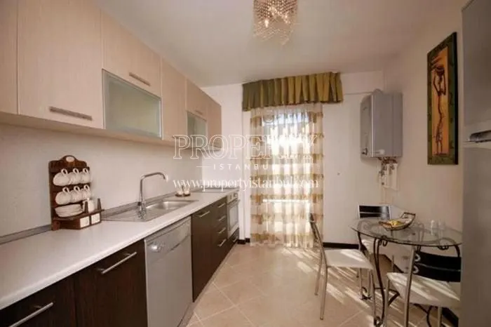 A kitchen in Sari Evler