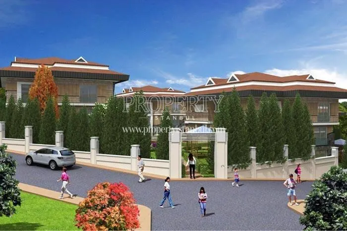 The entrance of Sariyer Konaklari Erguvan for the residents
