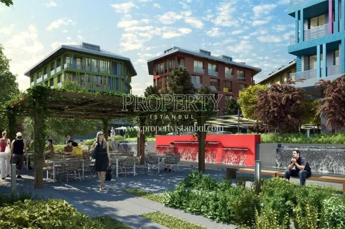 The cafe in the Sariyer Panaroma Life garden