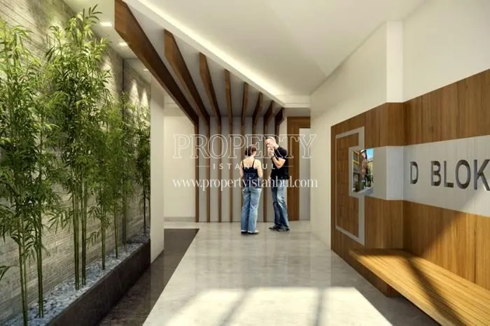 The entrance of the Sariyer Panaroma Life building
